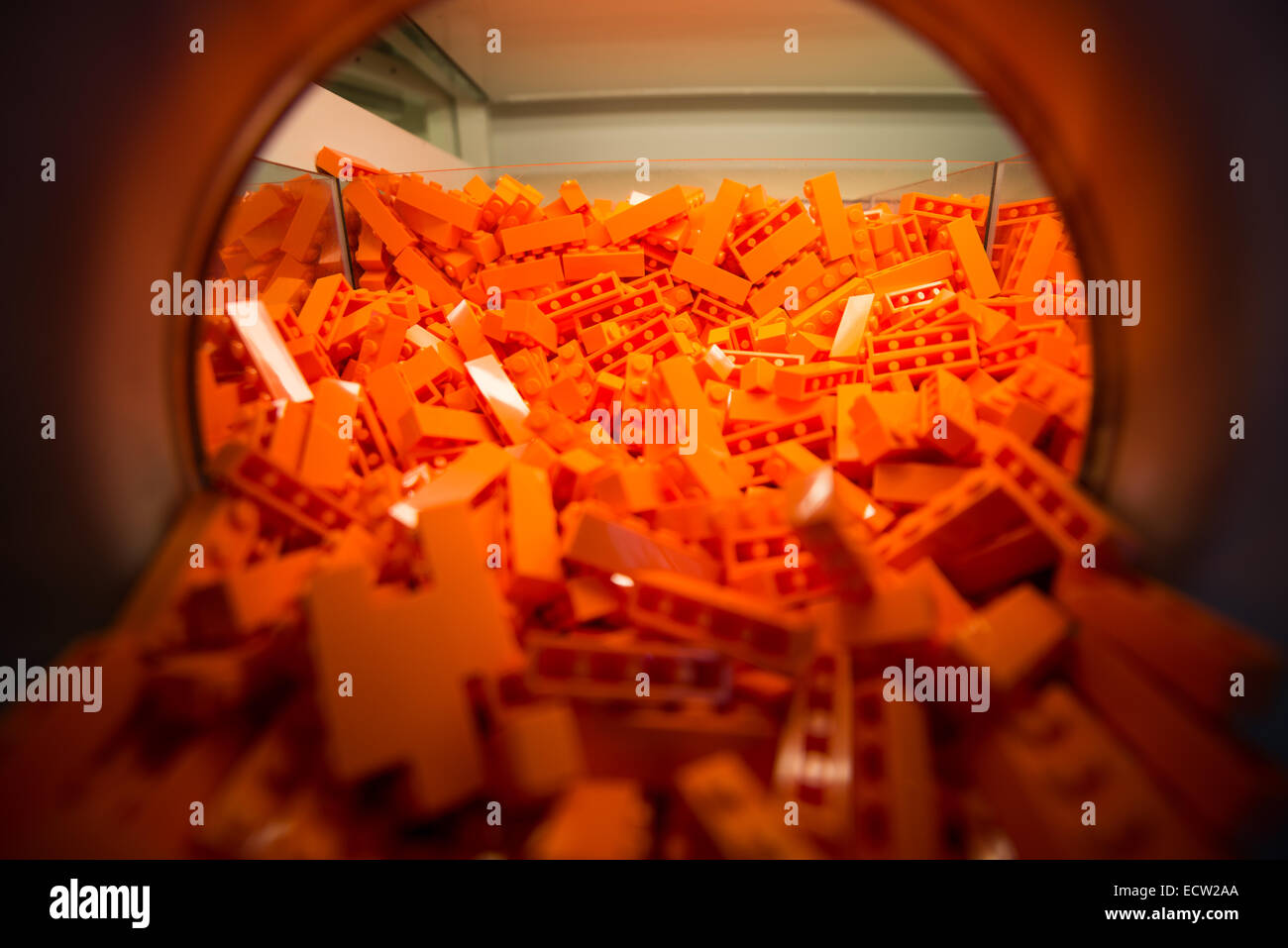 Details of Lego pieces in a Lego Store at Rockefeller Center, Manhattan