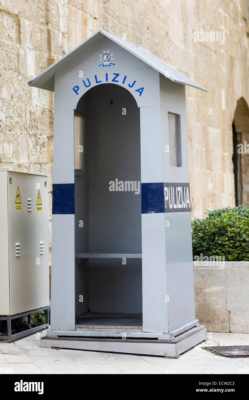 Police Station Guard Box Malta Stock Photo