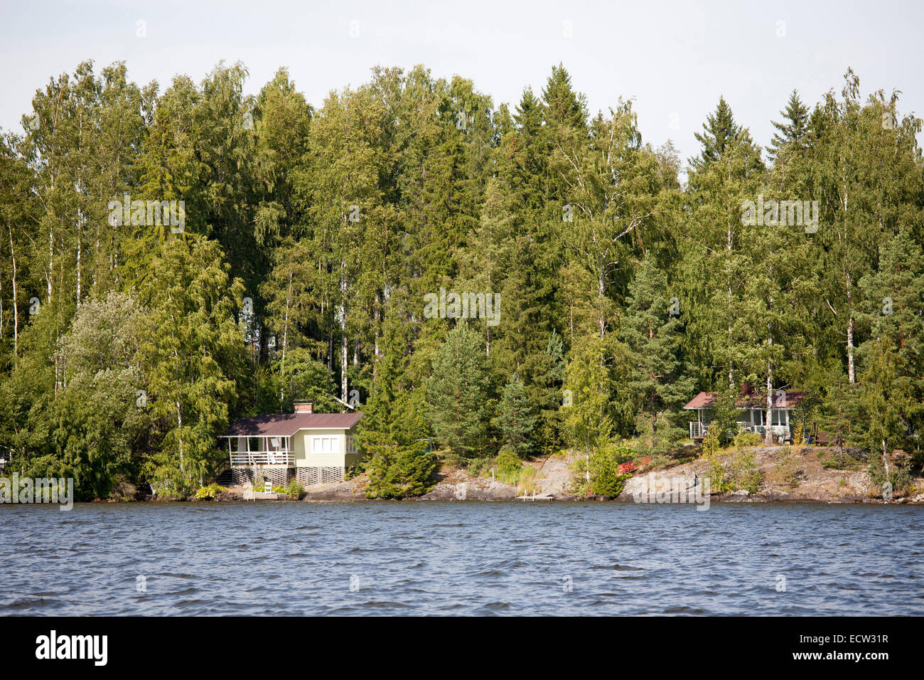 country house, rautavesi lake, vammala village area, finland, europe Stock Photo