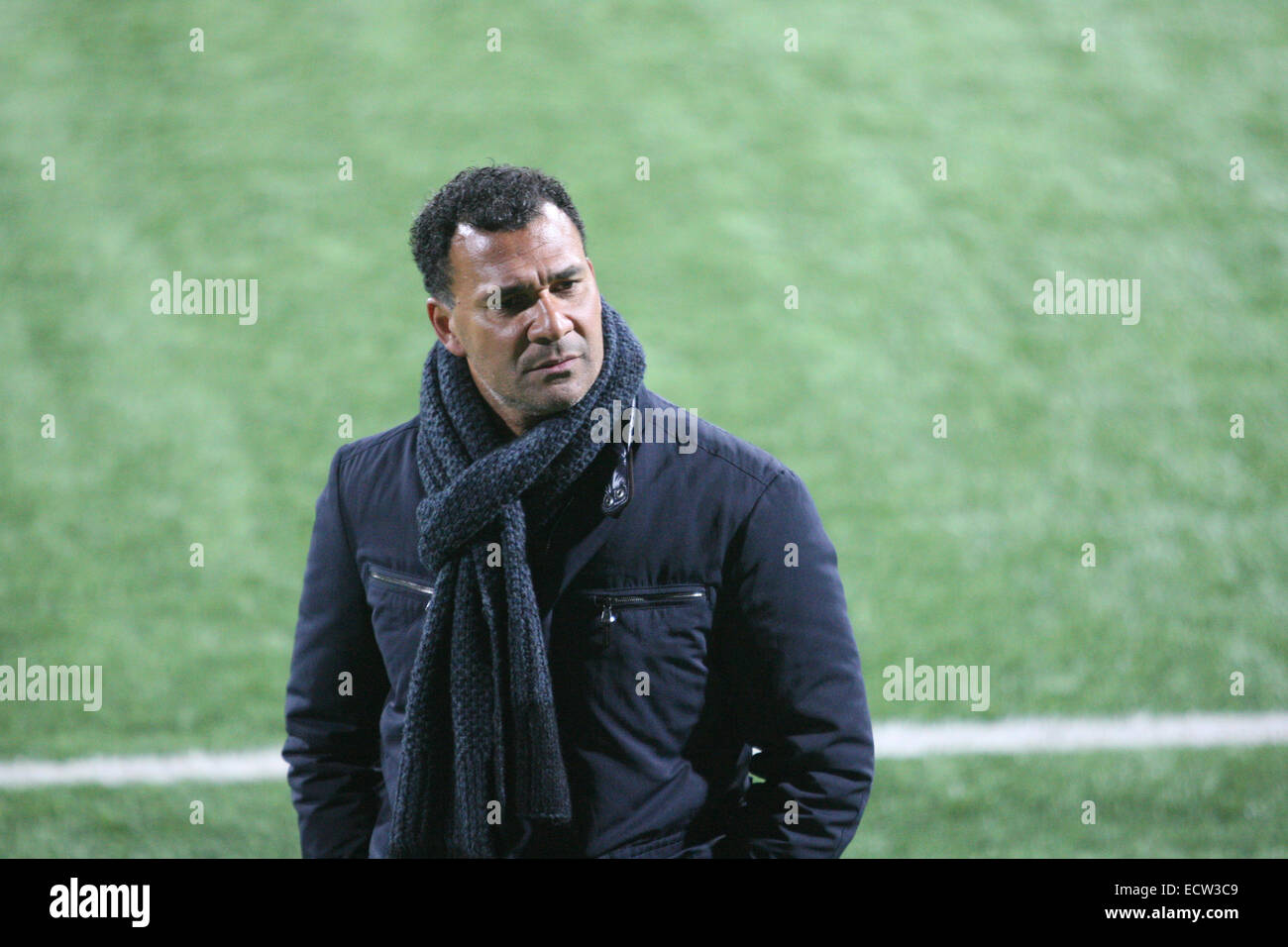 Dutch trainer Ruud Gullit during a match with FC Zenit from St Petersburg at the Terek football stadium in the Chechen capital Grozny, Russia Stock Photo