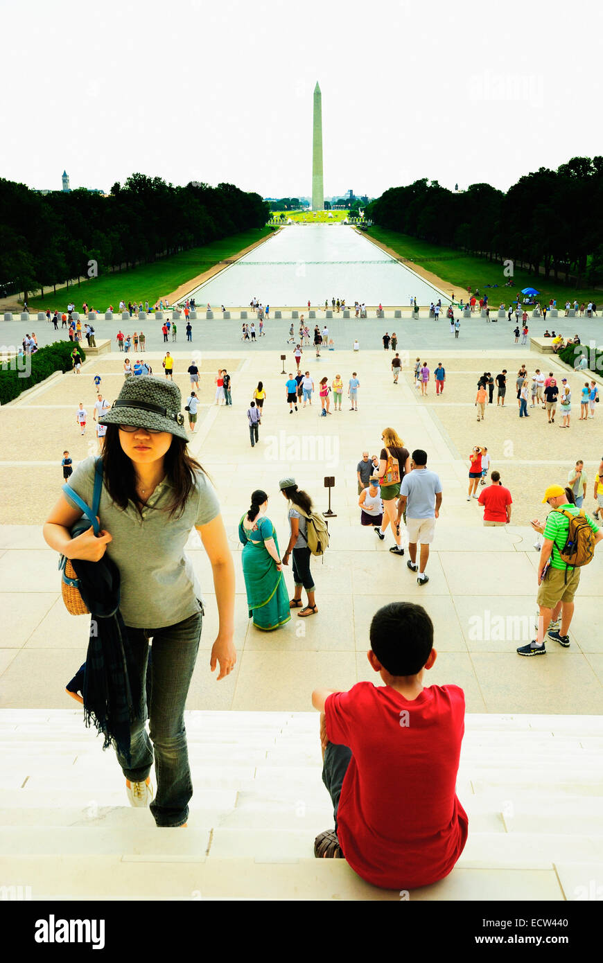 Lincoln Memorial is an American memorial built to honor the 16th President of the United States, Abraham Lincoln. Stock Photo