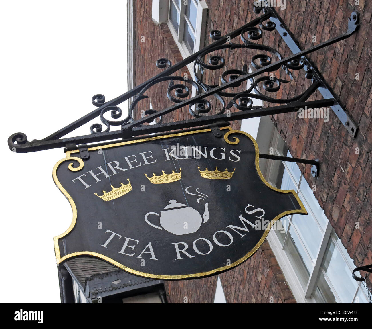 The Three Kings Tea Rooms, Chester City, Cheshire, England, UK Stock Photo