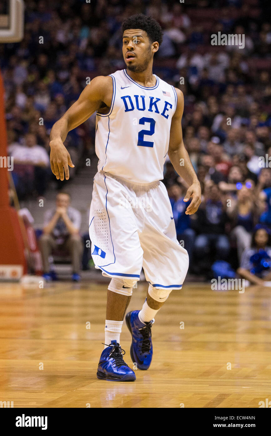 04 November 2014: Duke's Quinn Cook (2). The Duke University Blue
