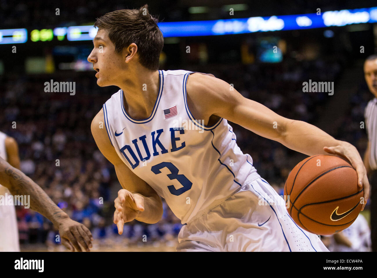 December 18, 2014: Duke Blue Devils guard Grayson Allen (3) in action