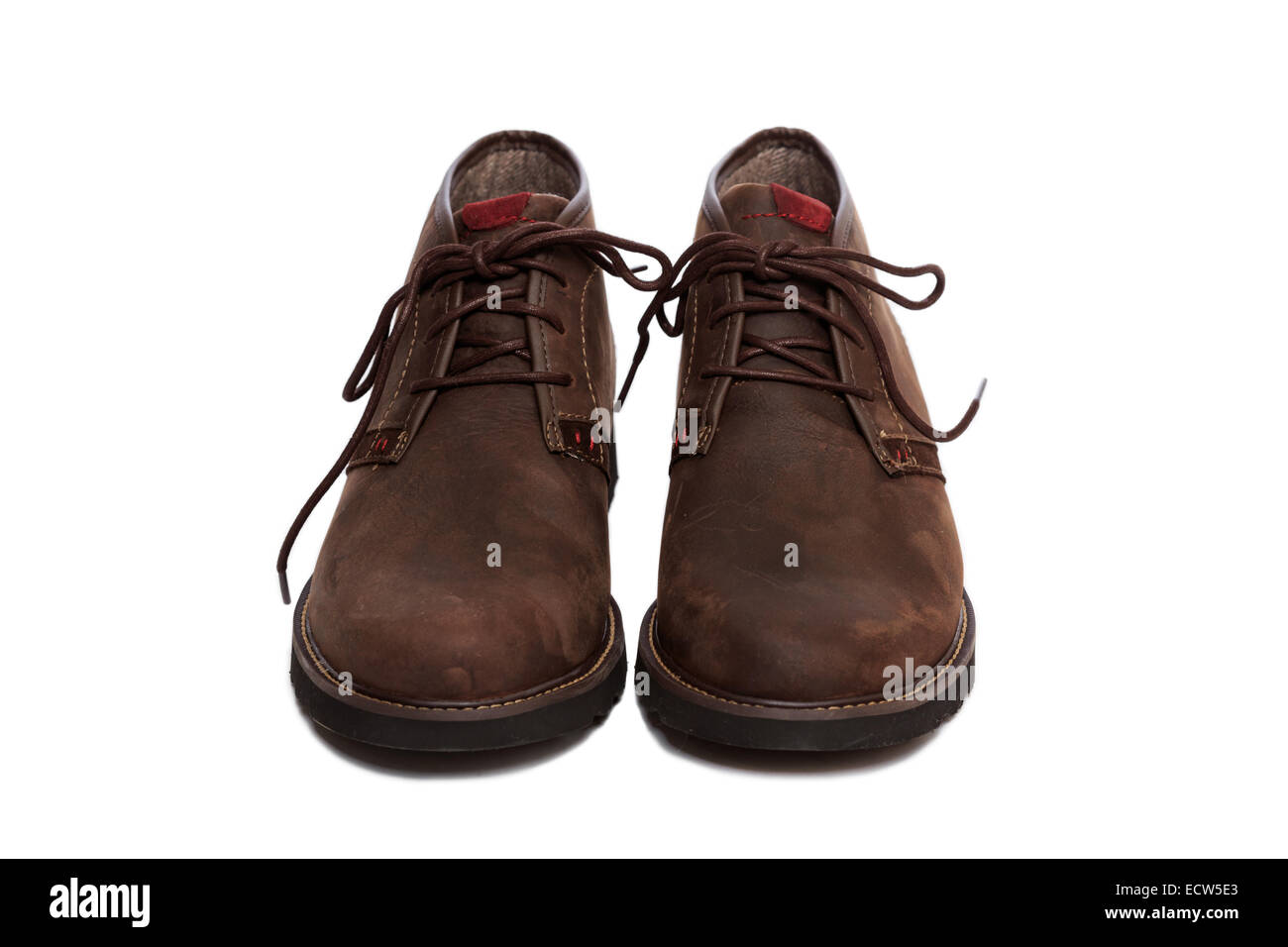 A pair of brown Chukka Boot shoes Stock Photo