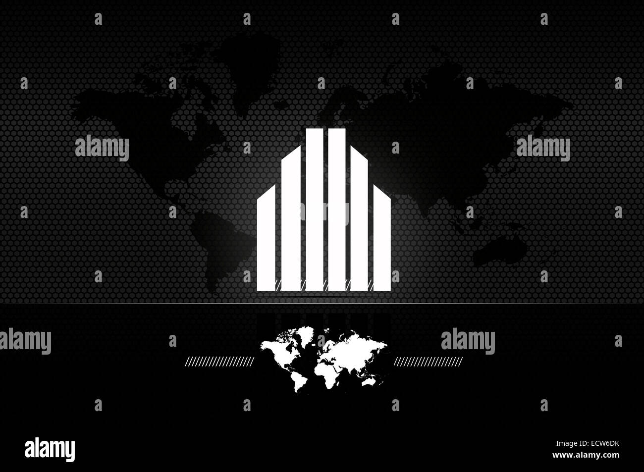 black abstract background for the design of your business card Stock