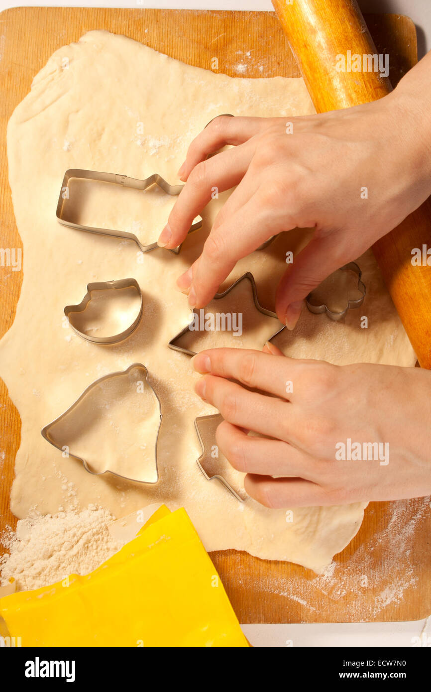 Making cookies with forms Stock Photo Alamy