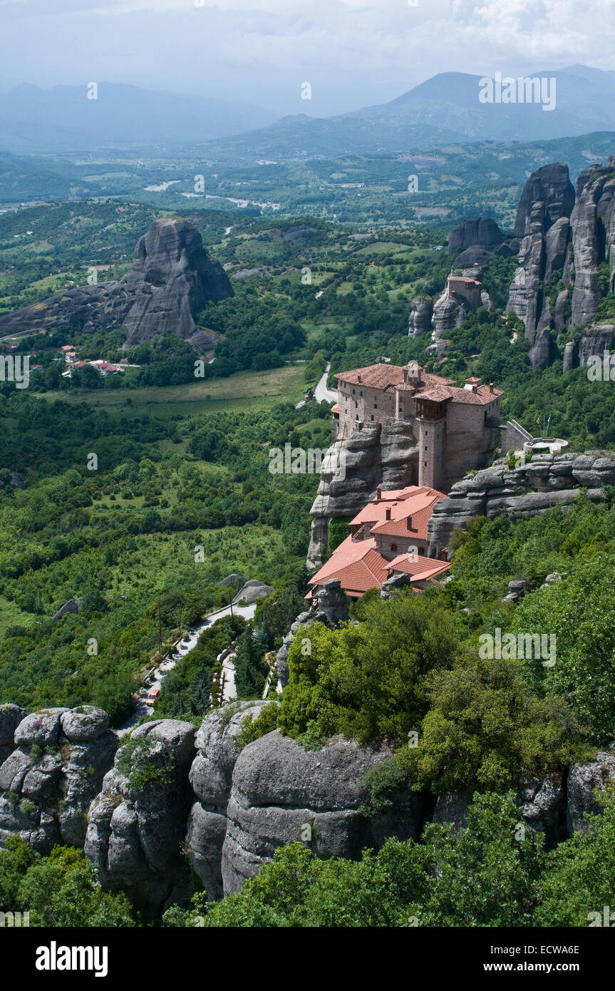 This is a very beauty situated monastery - on the top of rock. Stock Photo