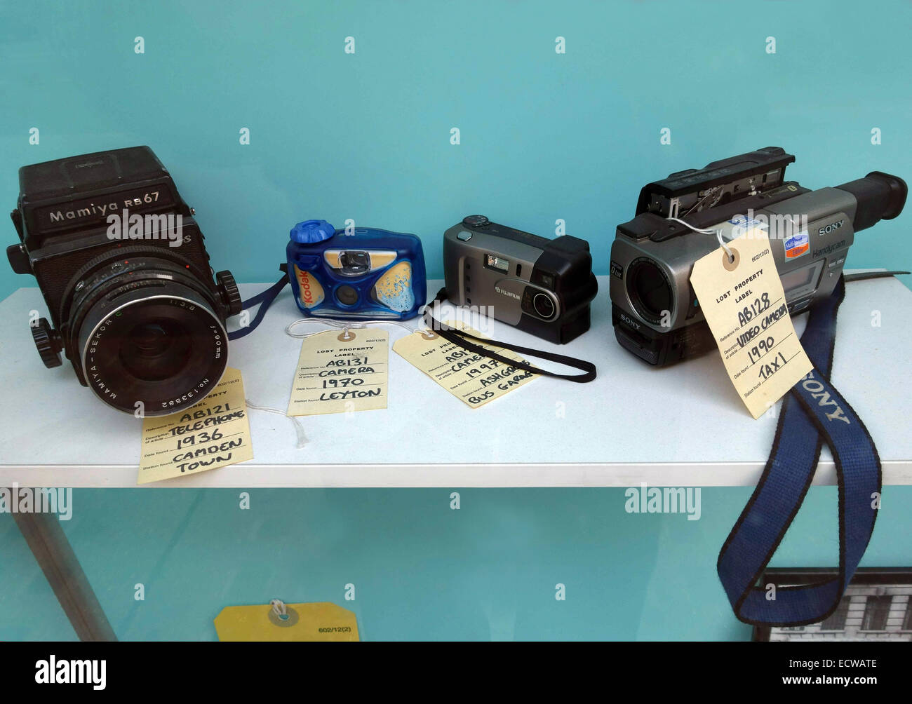 Cameras Displayed At London Transport Lost Property Office, Baker ...