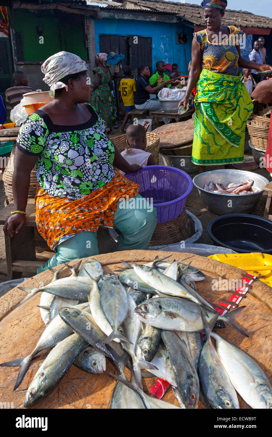Winneba, fishing village on the Gulf of Guinea, near Accra, Ghana, Africa Stock Photo Alamy
