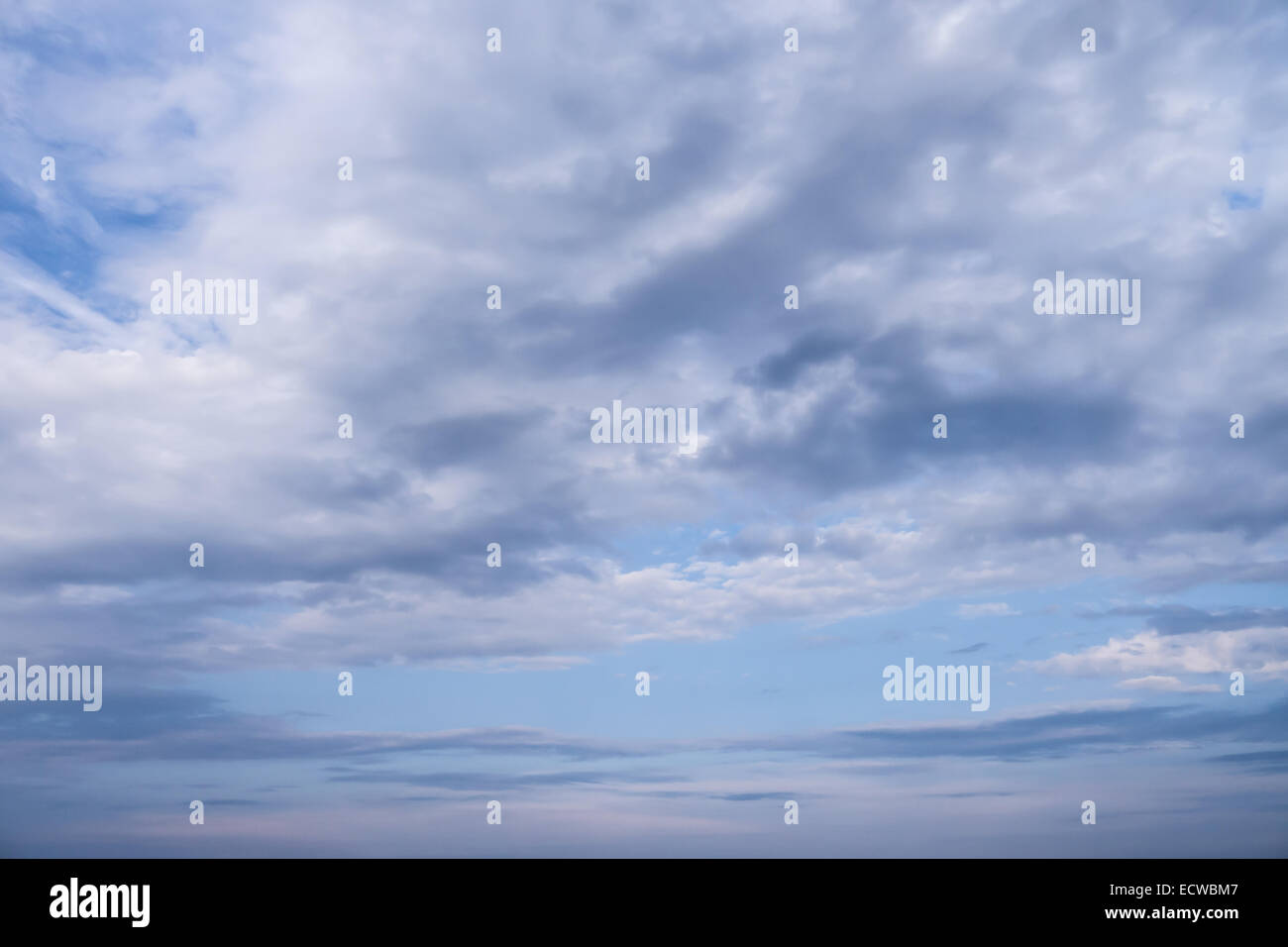 cloudy sky in evening time Stock Photo