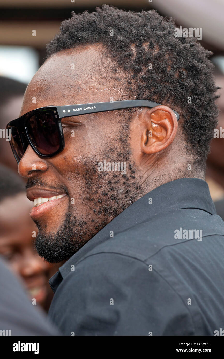 Members of Ghana national football team, Africa Stock Photo