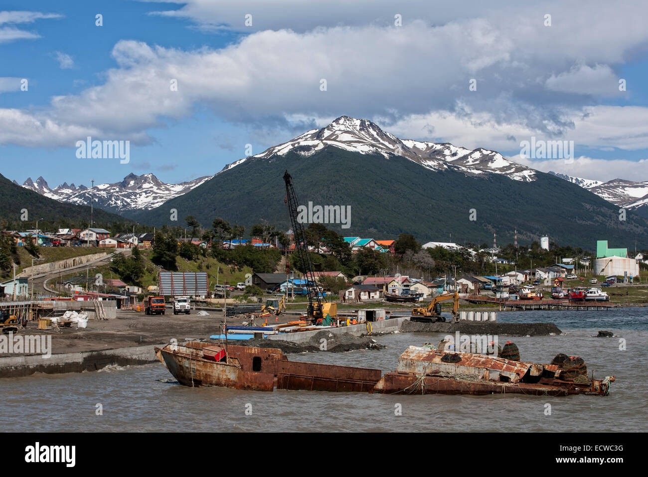 Puerto Williams. Navarino Island. Tierra del Fuego. Chile Stock Photo Alamy