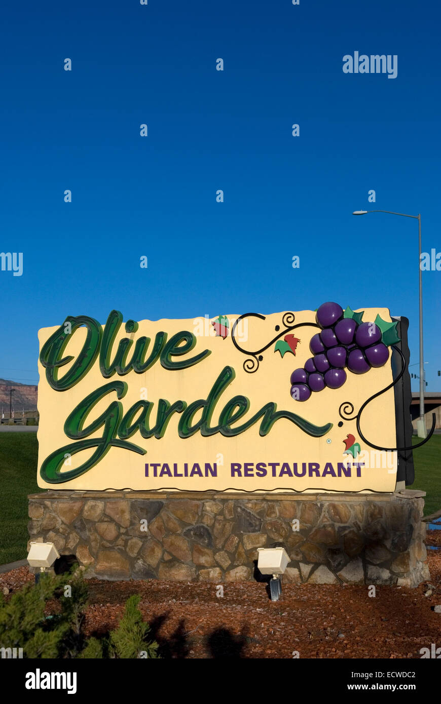 Olive Garden sign USA Stock Photo