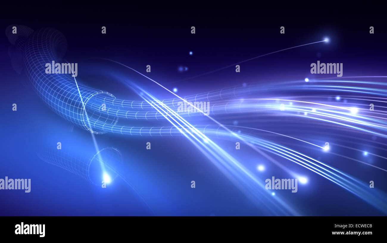 Abstract fiber optic and glow Stock Photo - Alamy