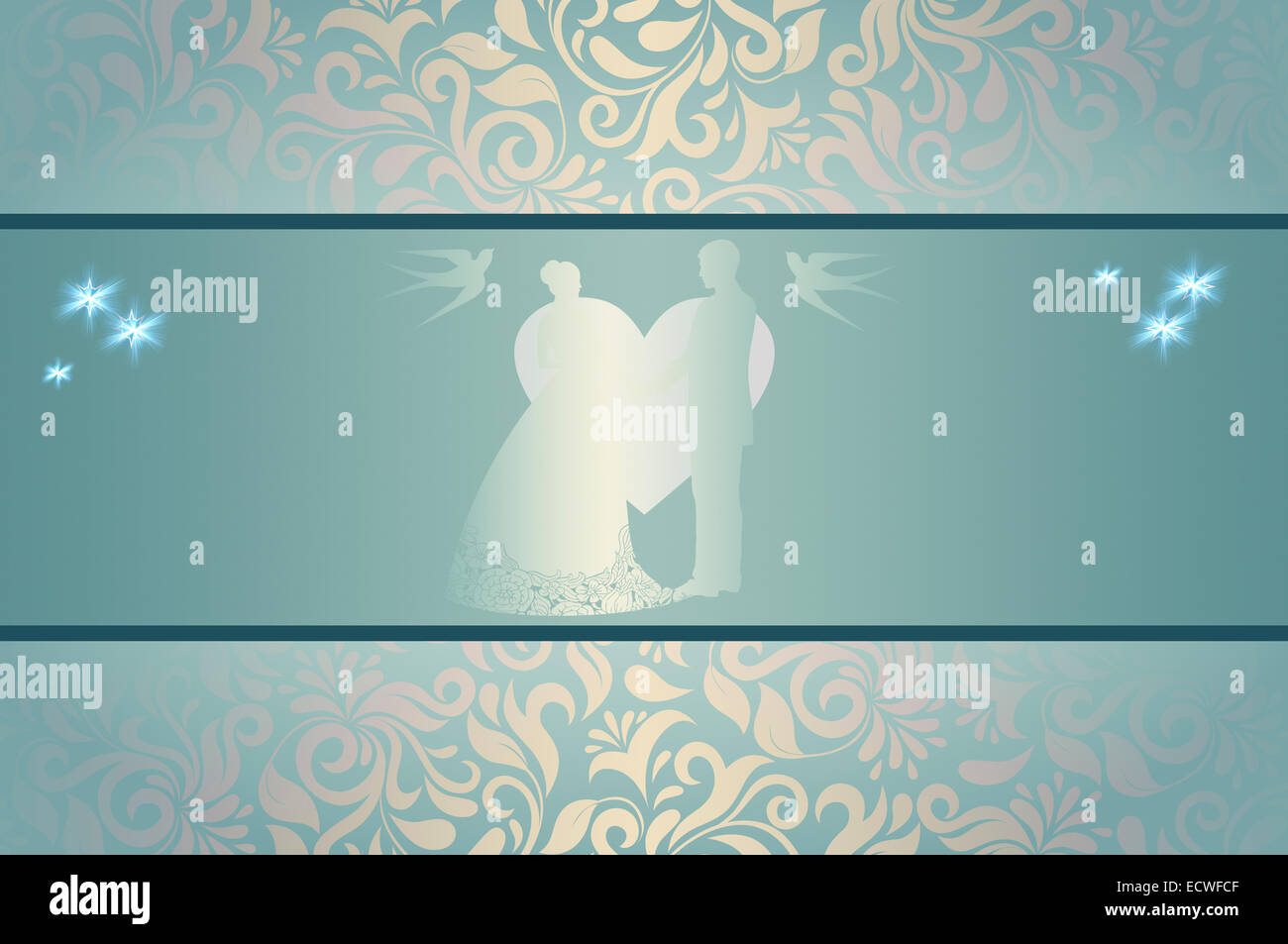 Wedding invitation template. Elegant floral background for the design Stock  Photo - Alamy