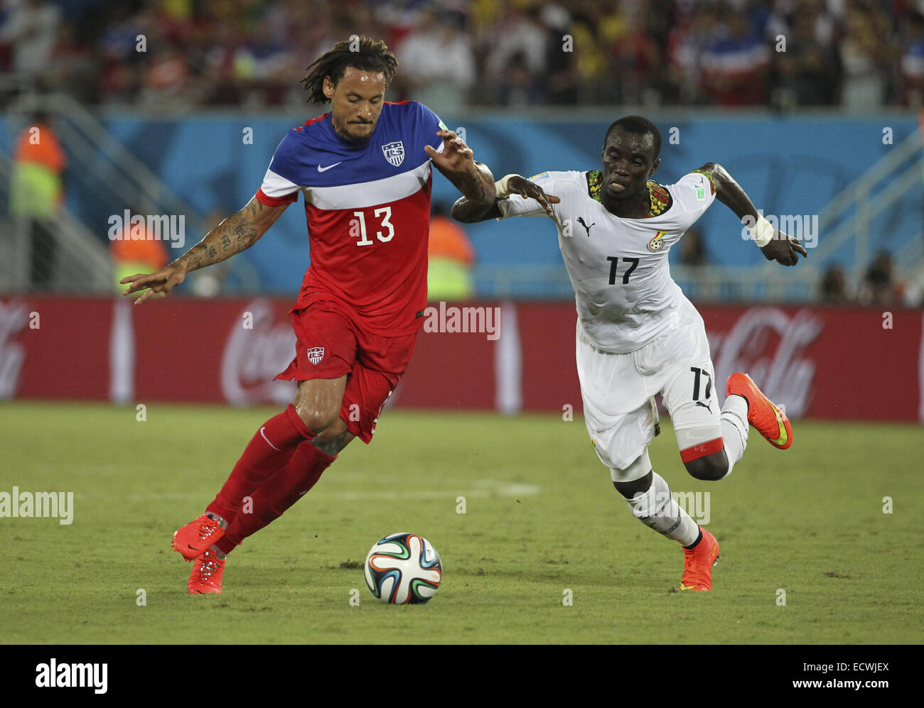 2014 FIFA World Cup - Ghana v USA - held at Arena Das Dunas. USA went on to win, 1-2  Where: Natal, RN, Brazil When: 16 Jun 2014 Stock Photo
