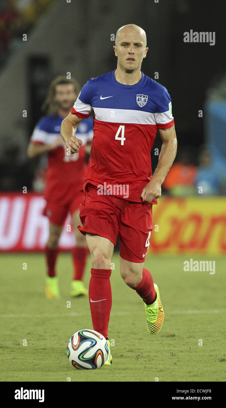 2014 FIFA World Cup - Ghana v USA - held at Arena Das Dunas. USA went on to win, 1-2  Featuring: Michael Bradley Where: Natal, RN, Brazil When: 16 Jun 2014 Stock Photo