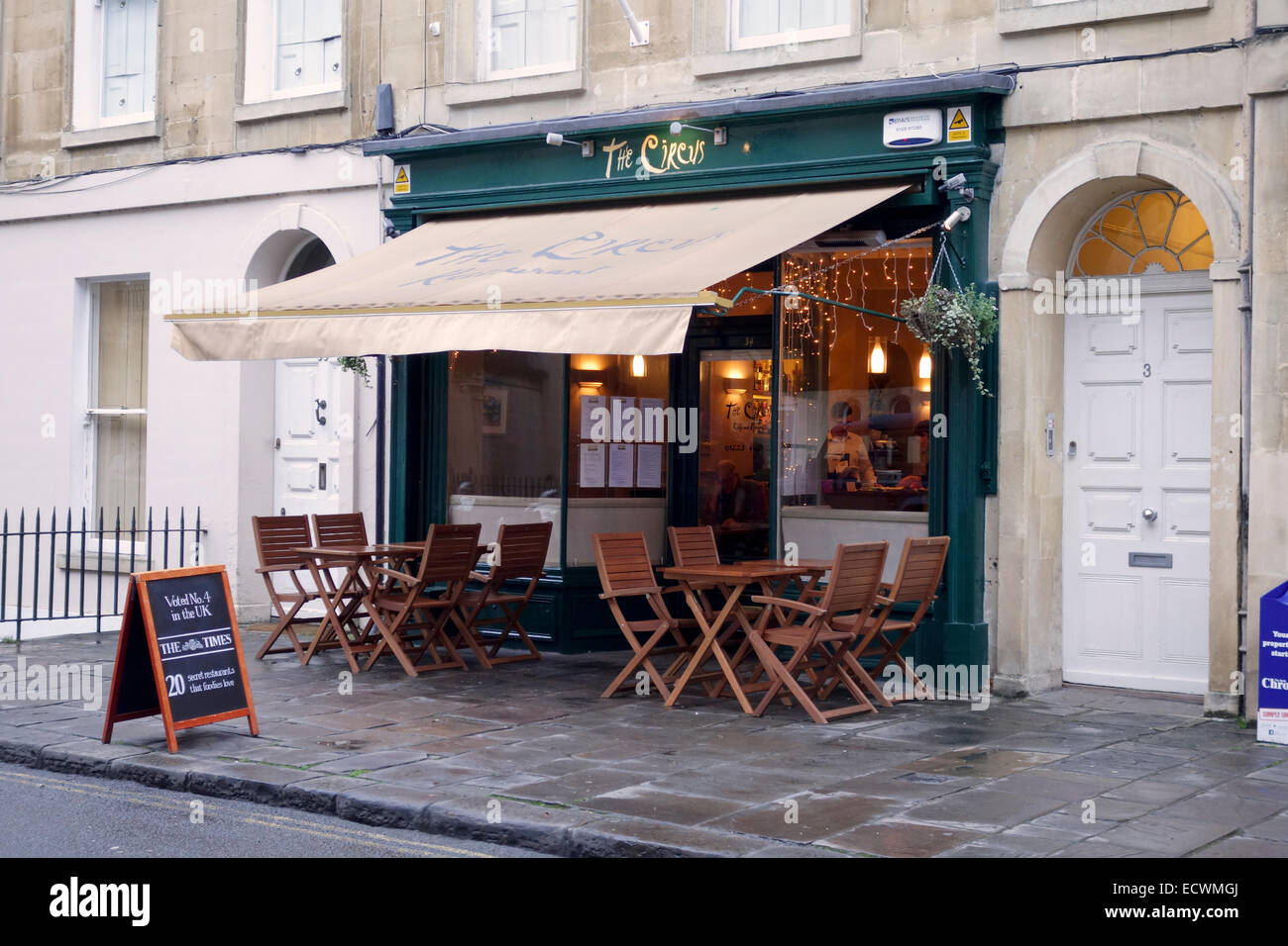 The Circus Cafe and Restaurant, Brock Street, City of Bath, England, UK Stock Photo