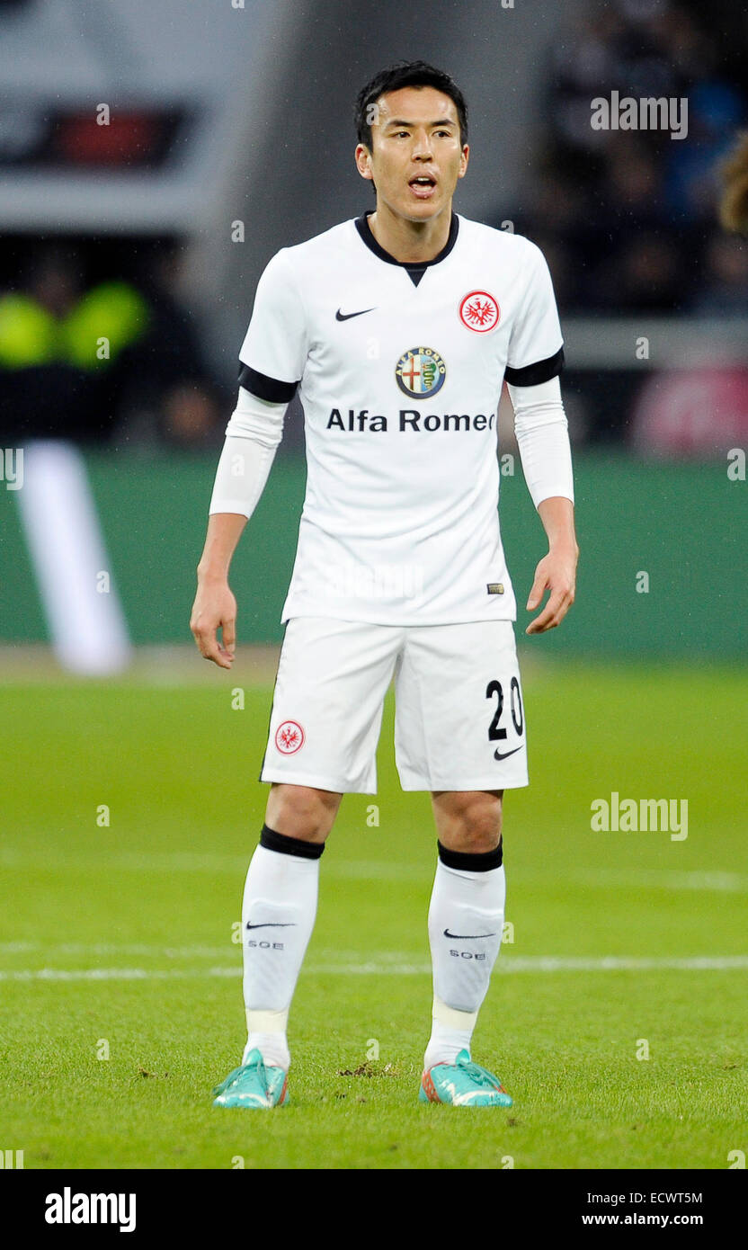 Leverkusen, Germany. 20th Dec, 2014. German Bundesliga 1, Season 2014/2015,  matchday 16, Bayer 04 Leverkusen vs Eintracht Frankfurt -- Takashi Inui  (li.) and Stefan Kie§ling (Kiessling) (Leverkusen) Credit: kolvenbach/Alamy  Live News Stock Photo - Alamy