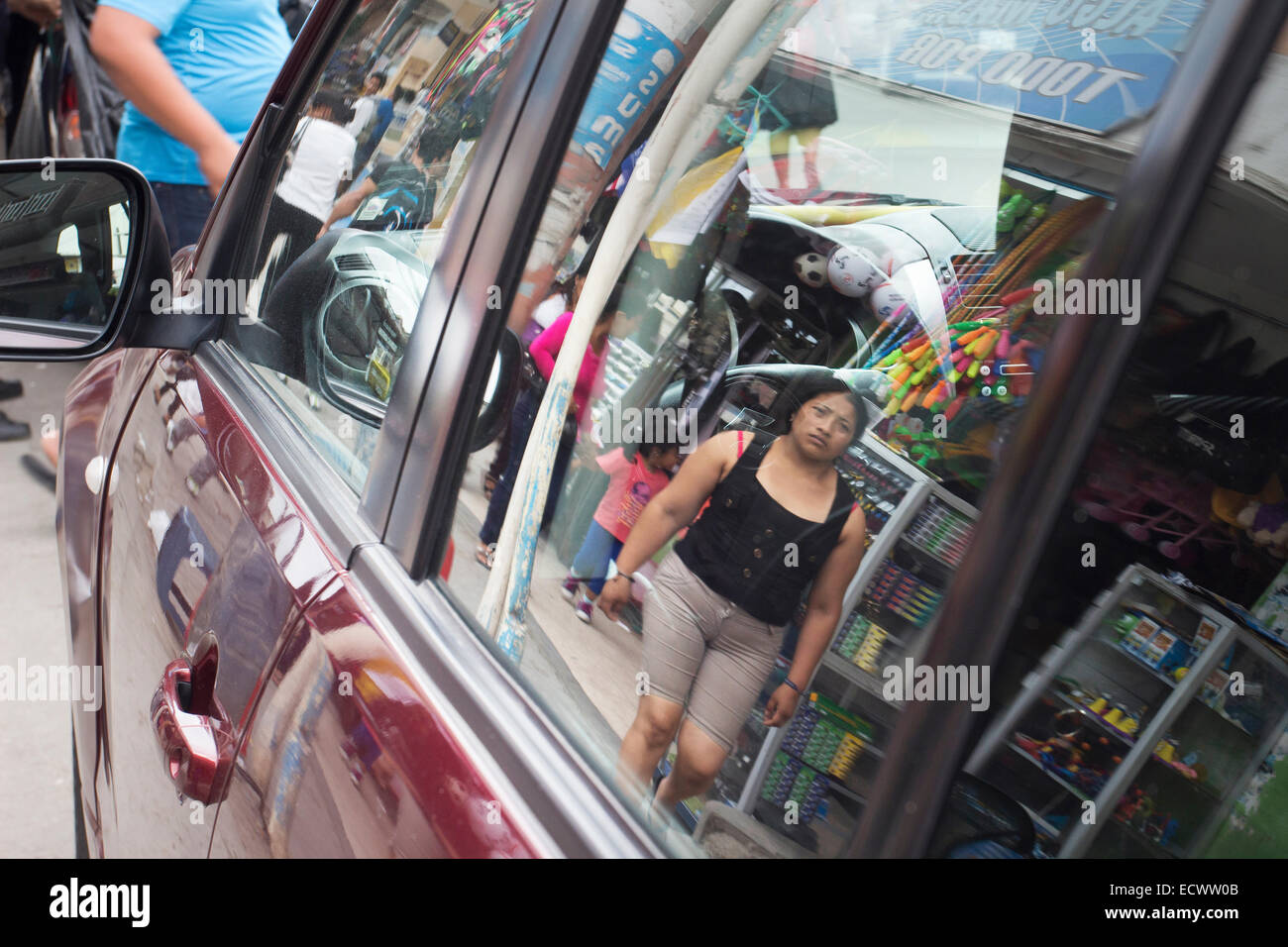Street Scene, La Libertad, Ecuador Stock Photo