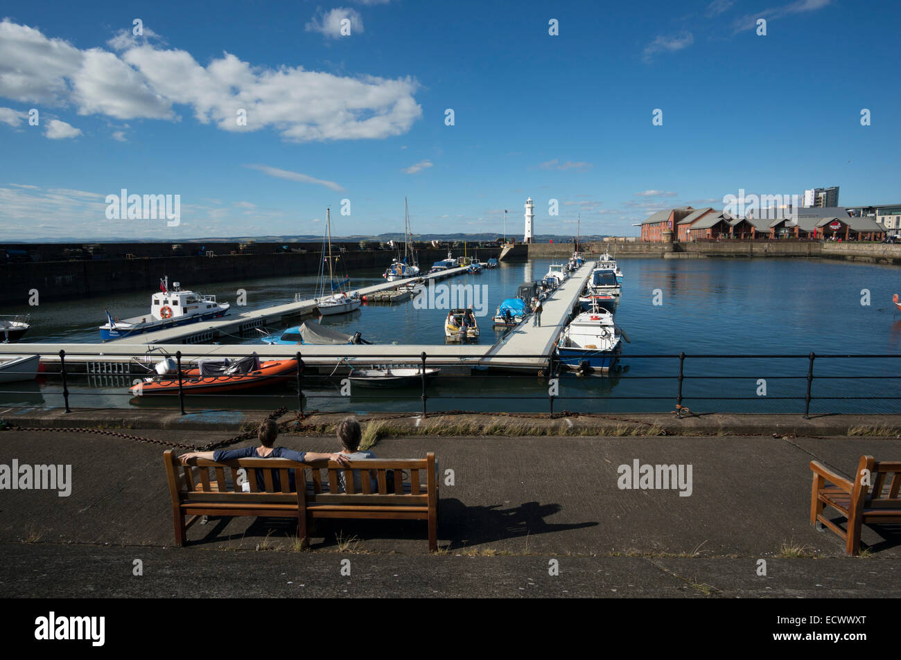 Newhaven Harbour, Edinburgh, Scotland Stock Photo