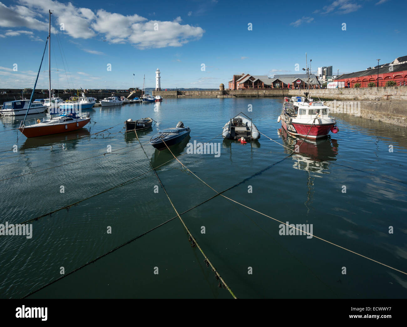 Newhaven Harbour, Edinburgh, Scotland Stock Photo Alamy