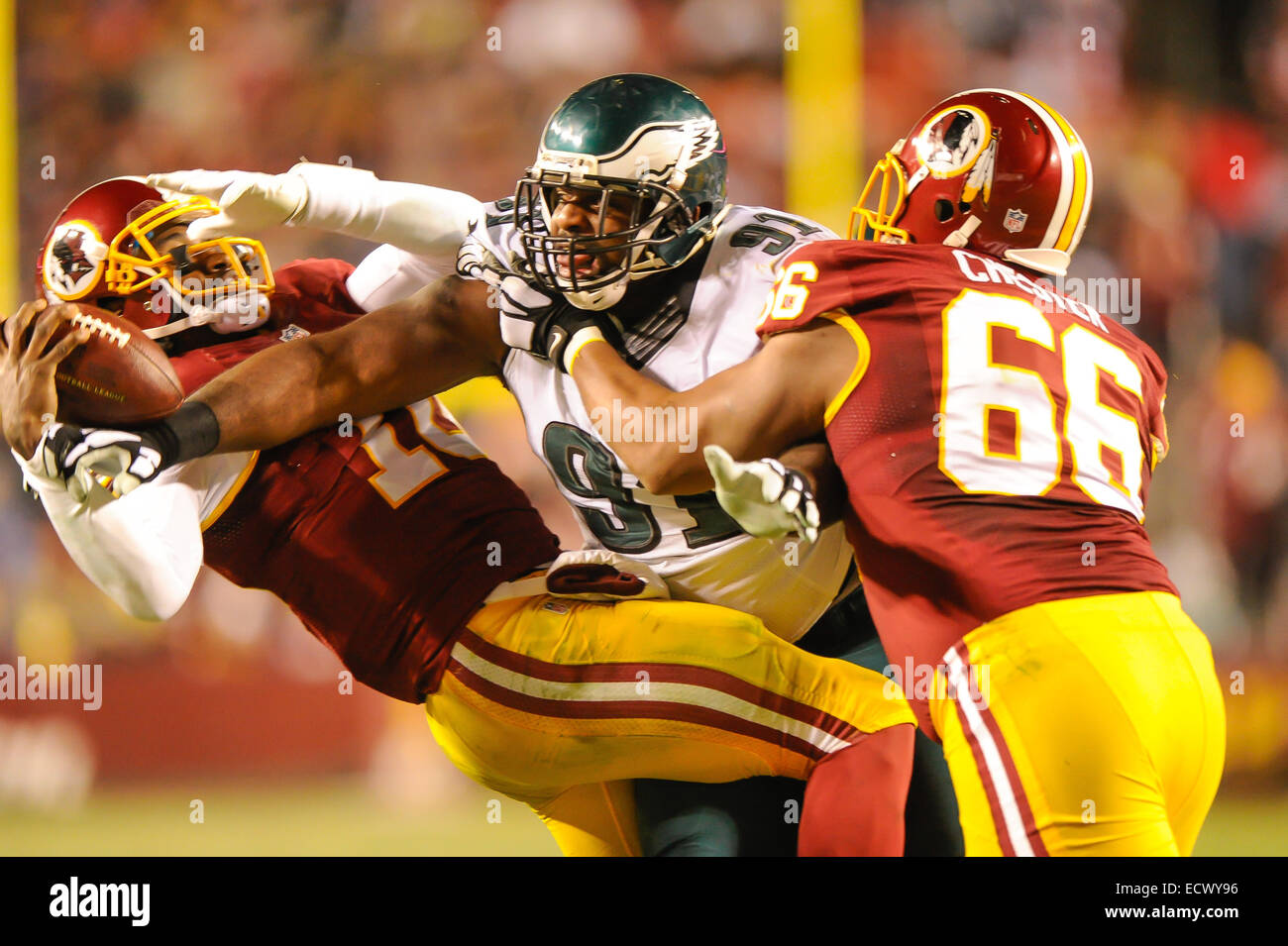 DEC 20, 2014 Philadelphia Eagles defensive end Fletcher Cox (91) sacks