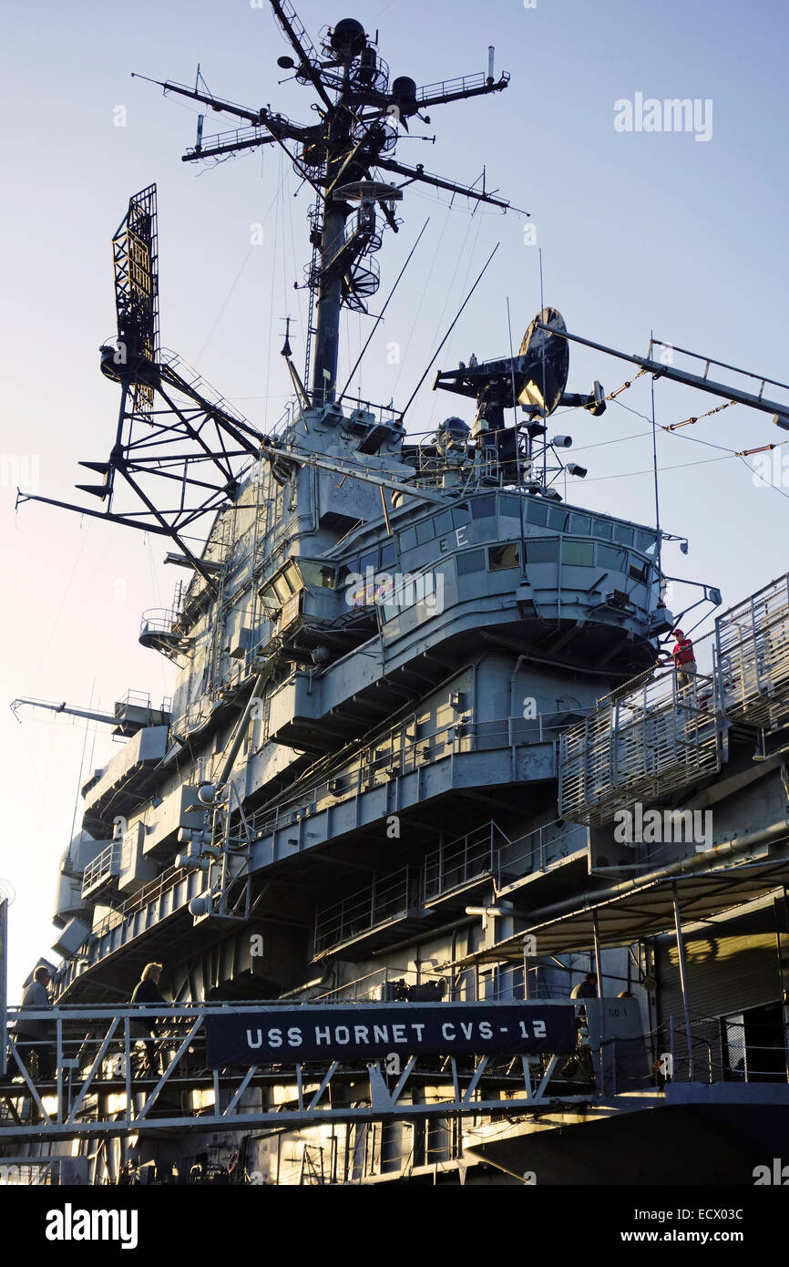 USS Hornet museum in San Francisco CA Stock Photo