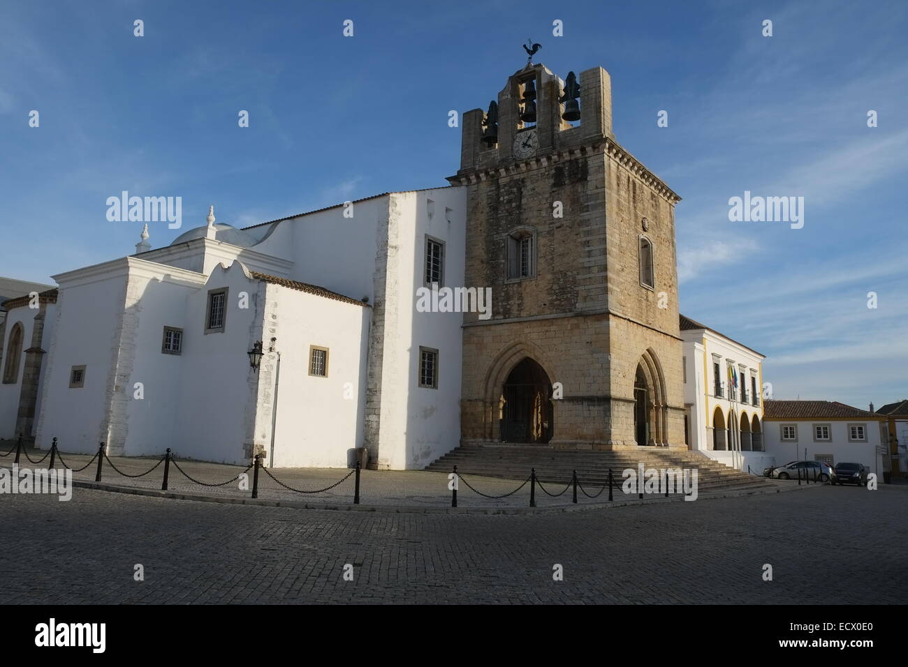Church located in Faro's old town. Locally called: Igreja da Sé Stock Photo