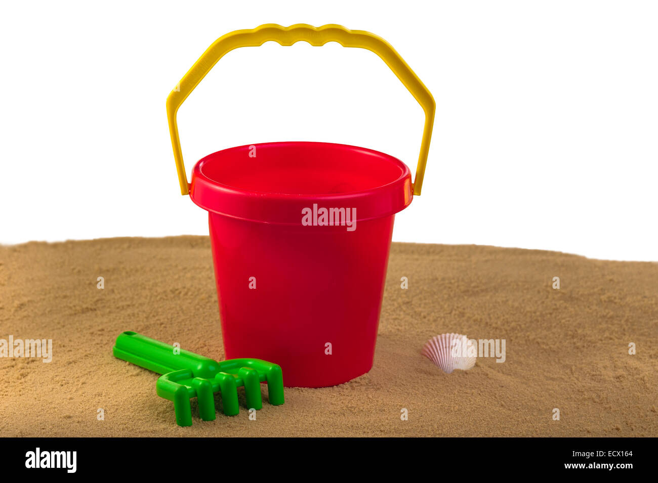 Plastic bucket. Stock Photo