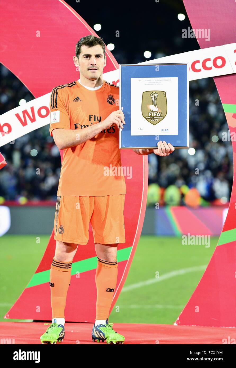 Marrakech, Morocco. 20th Dec, 2014. Real Madrid goalkeeper IKER CASILLAS who have had the right to wear the badge of honour of the FIFA Club World Cup 2014 in Marrakech. Credit:  Marcio Machado/ZUMA Wire/Alamy Live News Stock Photo