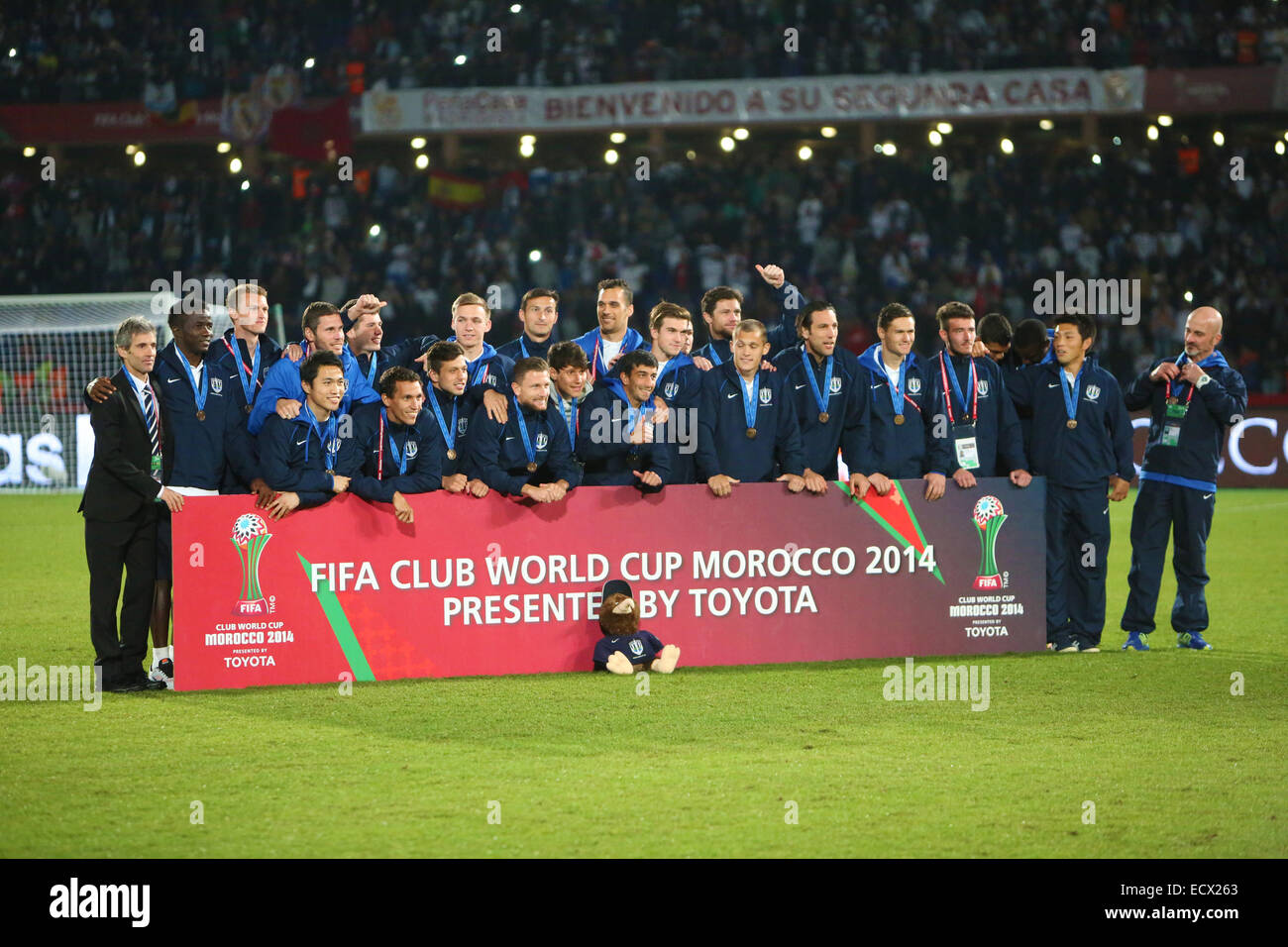 Marrakesh, Morocco. 20th Dec, 2014. FIFA World Club Cup. Final. Real Madrid versus San Lorenzo. Auckland City FC third place winners Credit:  Action Plus Sports/Alamy Live News Stock Photo
