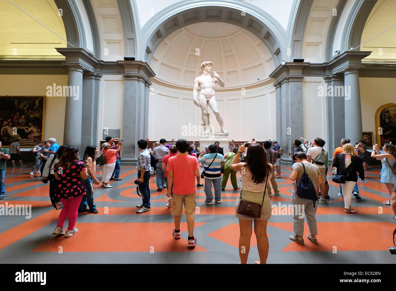Statue of David Accademia Galllery Florence Italy IT Renaissance EU Europe Tuscany Stock Photo