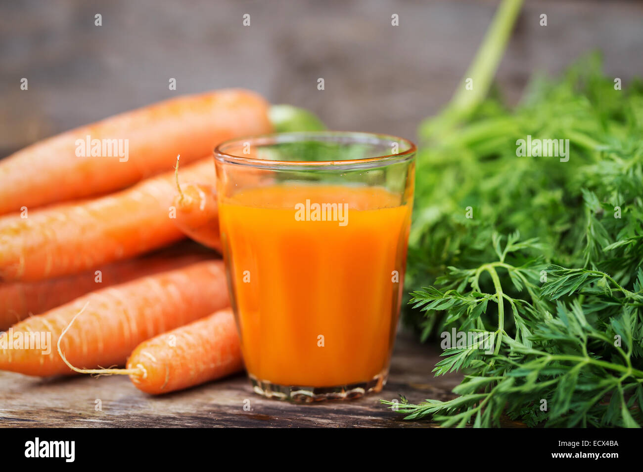 Fresh carrot juice Stock Photo Alamy