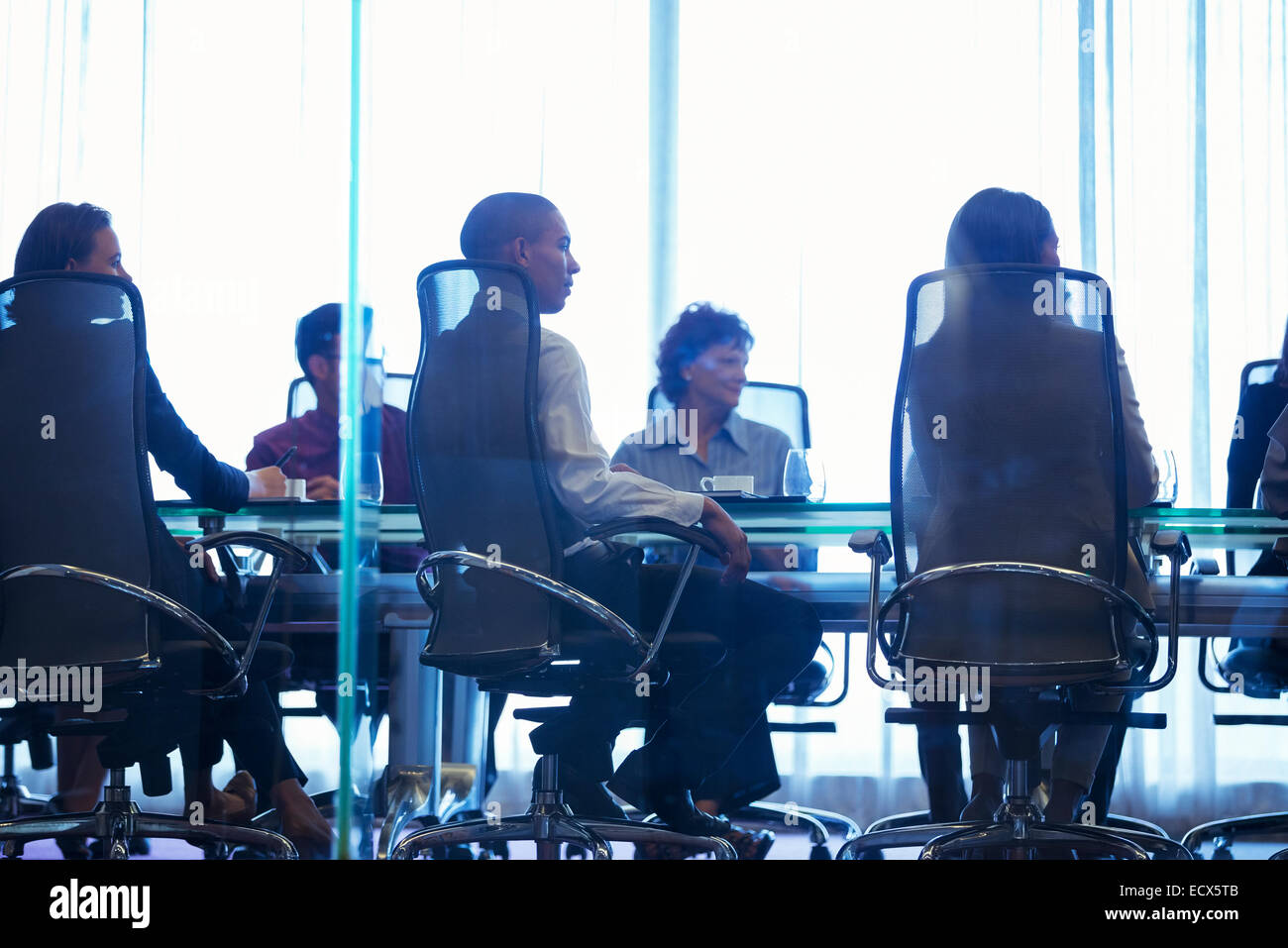 Business meeting in conference room Stock Photo