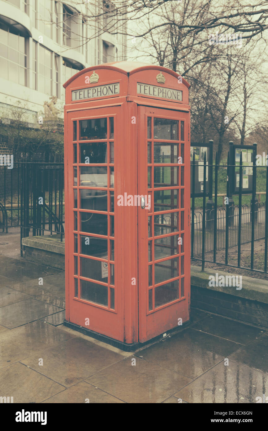 Vintage telephone booth hi-res stock photography and images - Alamy
