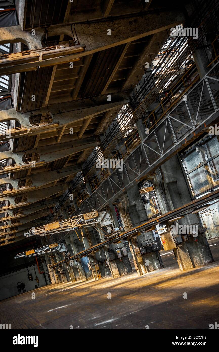 Dark industrial interior Stock Photo