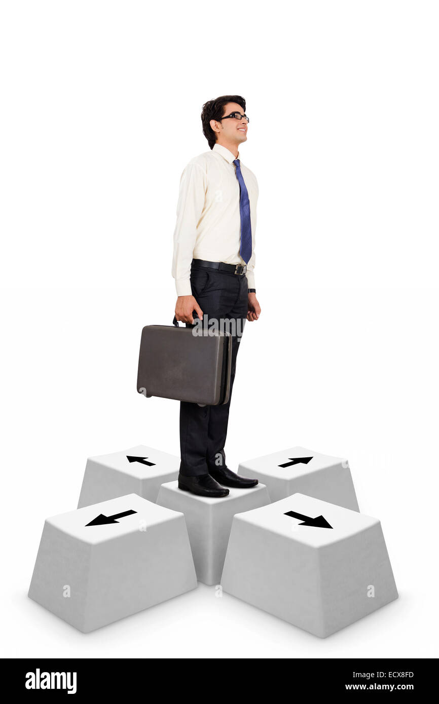 1 indian Business Salesman Confusion Stock Photo