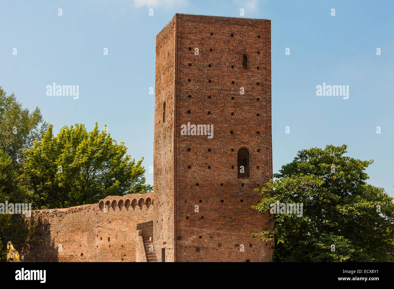 Italy Veneto Rovigo Mozza Tower Stock Photo
