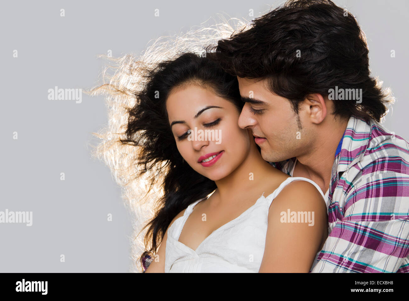 indian Beautiful Couple romance Stock Photo - Alamy