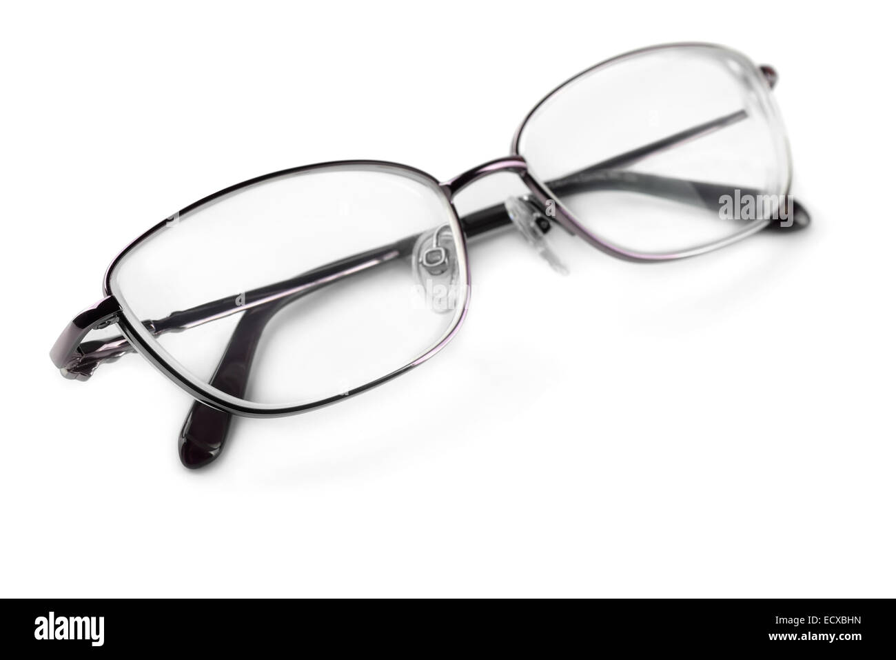 Pair of eyeglasses isolated on white Stock Photo