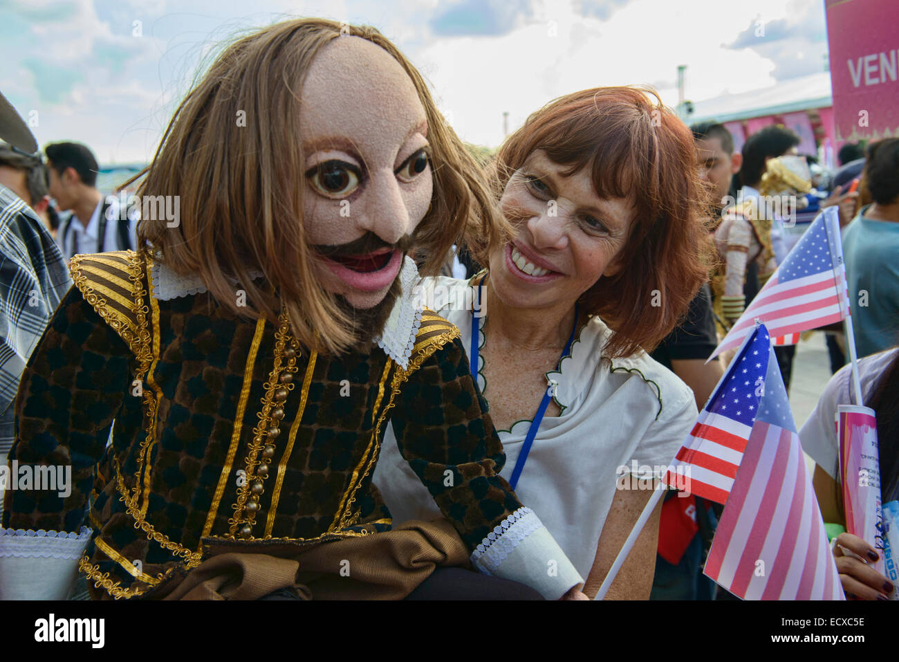 American puppet and puppeteer at the World Puppet Festival, Bangkok, Thailand Stock Photo Alamy