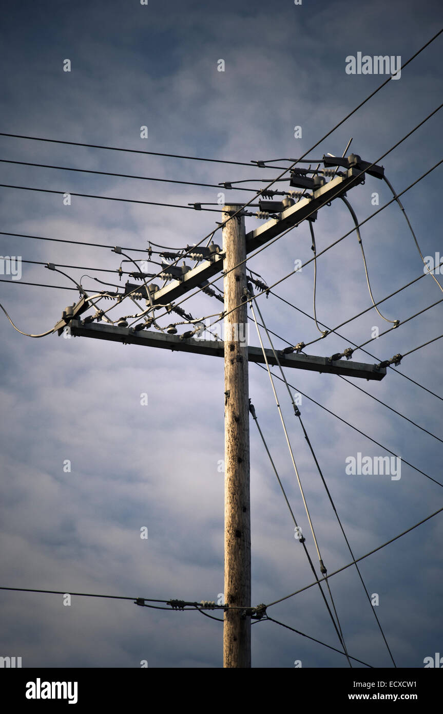 Power lines, Everett, Washington, USA Stock Photo Alamy