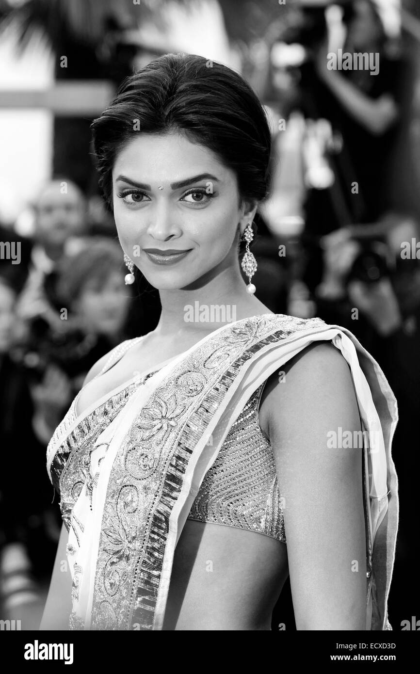 CANNES, FRANCE - MAY 13: Actress Deepika Padukone attends the premiere of 'On Tour' during the 63rd Cannes Film Festival on May Stock Photo