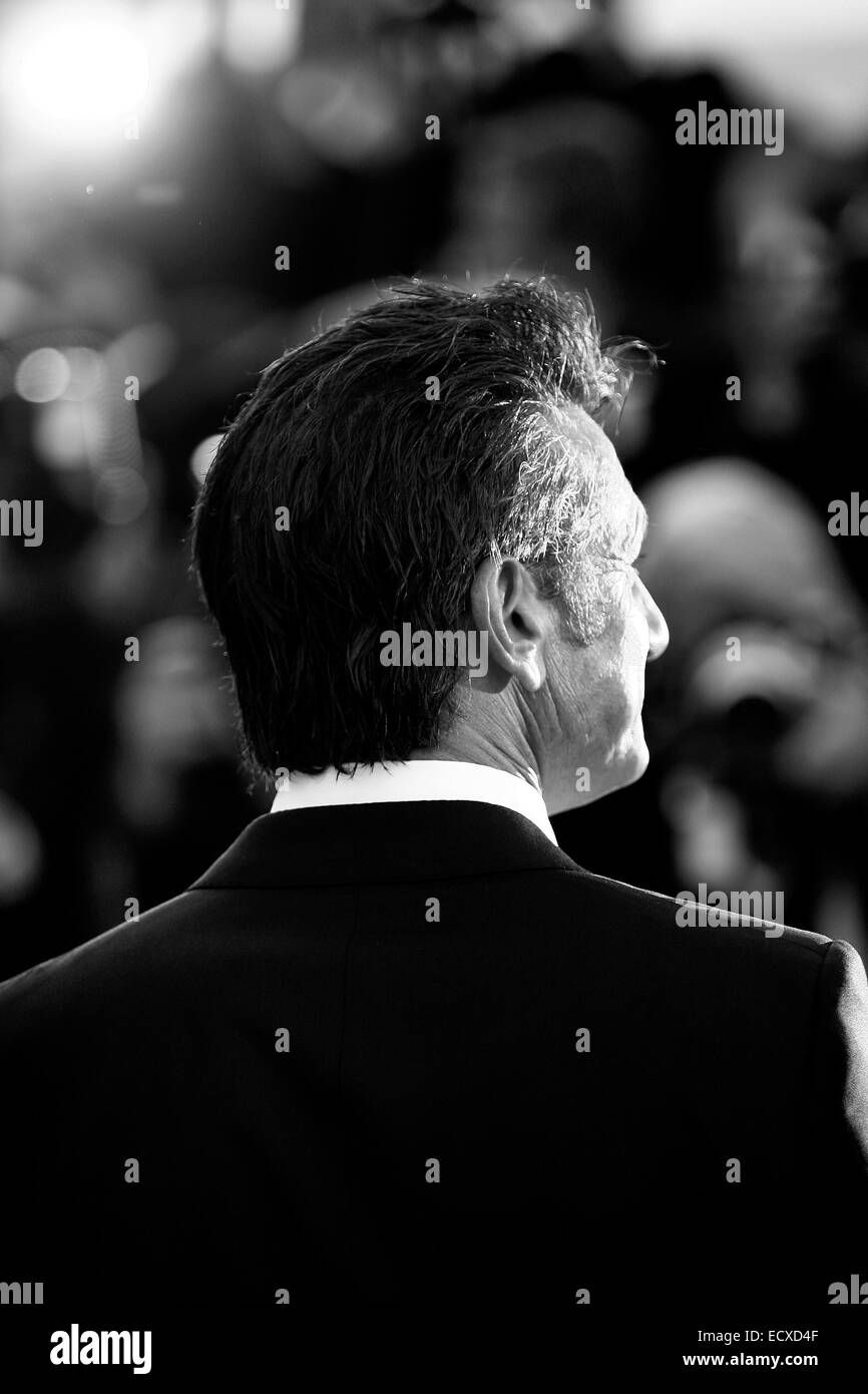 CANNES, FRANCE - MAY 16: Actor Sean Penn attends 'The Tree Of Life' premiere during the 64th Cannes Film Festival on May 16, 201 Stock Photo