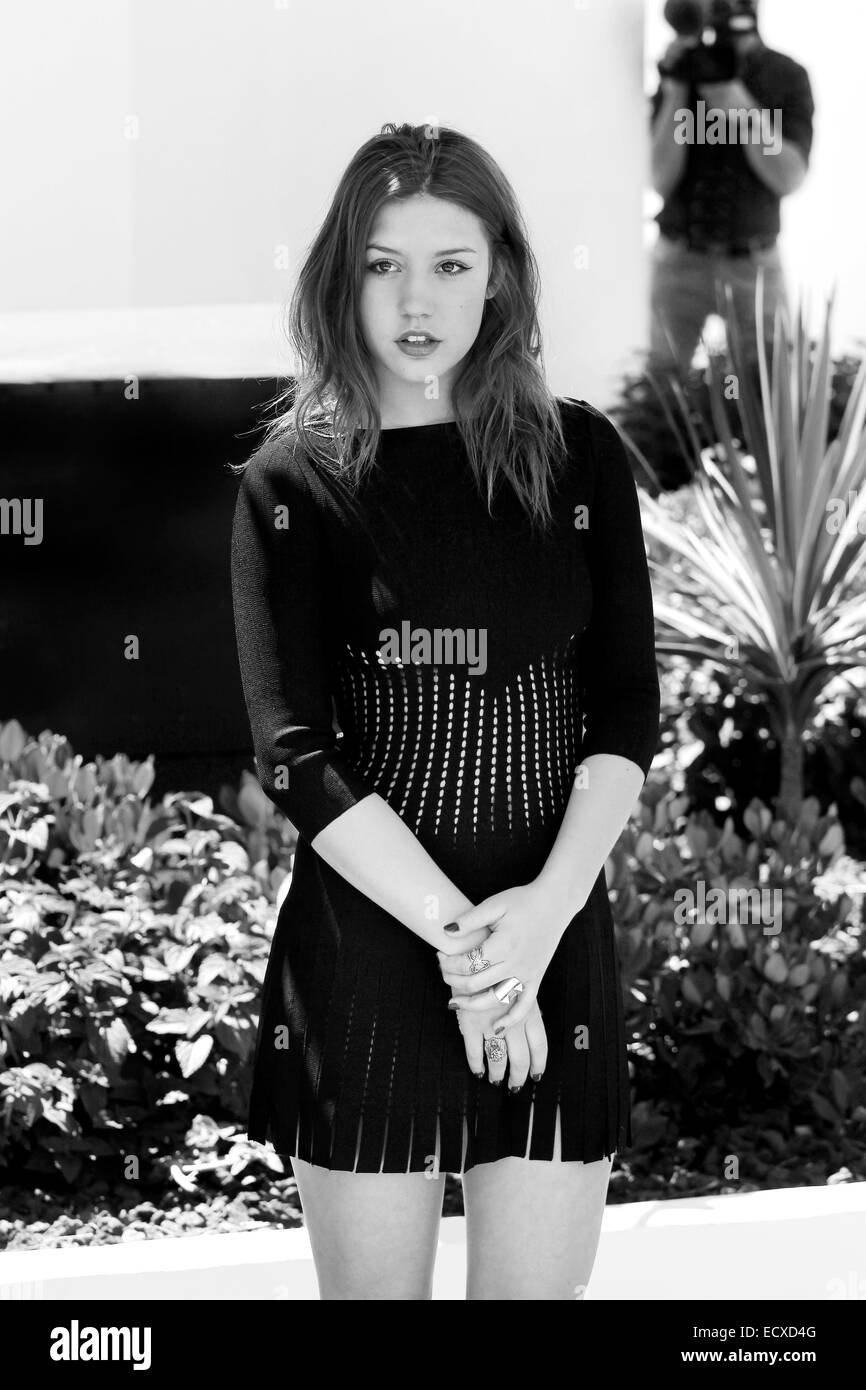 CANNES, FRANCE - MAY 23: Actress Adèle Exarchopoulos attends the photo-call of 'La Vie D'Adele' during the 66th Cannes Film Fest Stock Photo