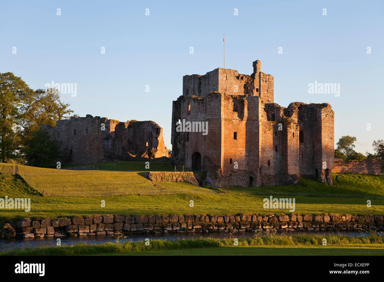 Brougham Castle, near Penrith, at sunset Stock Photo Alamy