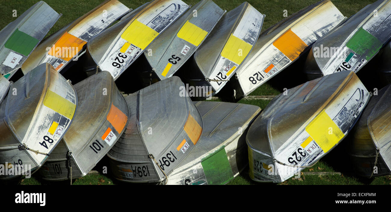 Fishing boats at the Quabbin Reservoir, Quabbin Park, Belchertown