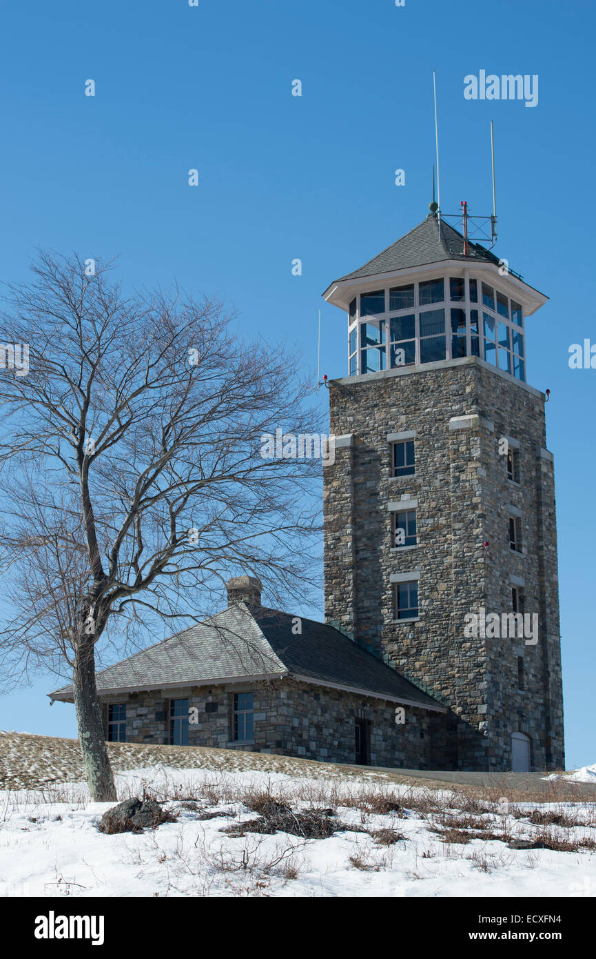 The Tower on Quabbin Mountain, Winter View, Quabbin Park, Quabbin